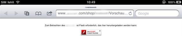 Flash_Fehlermeldung